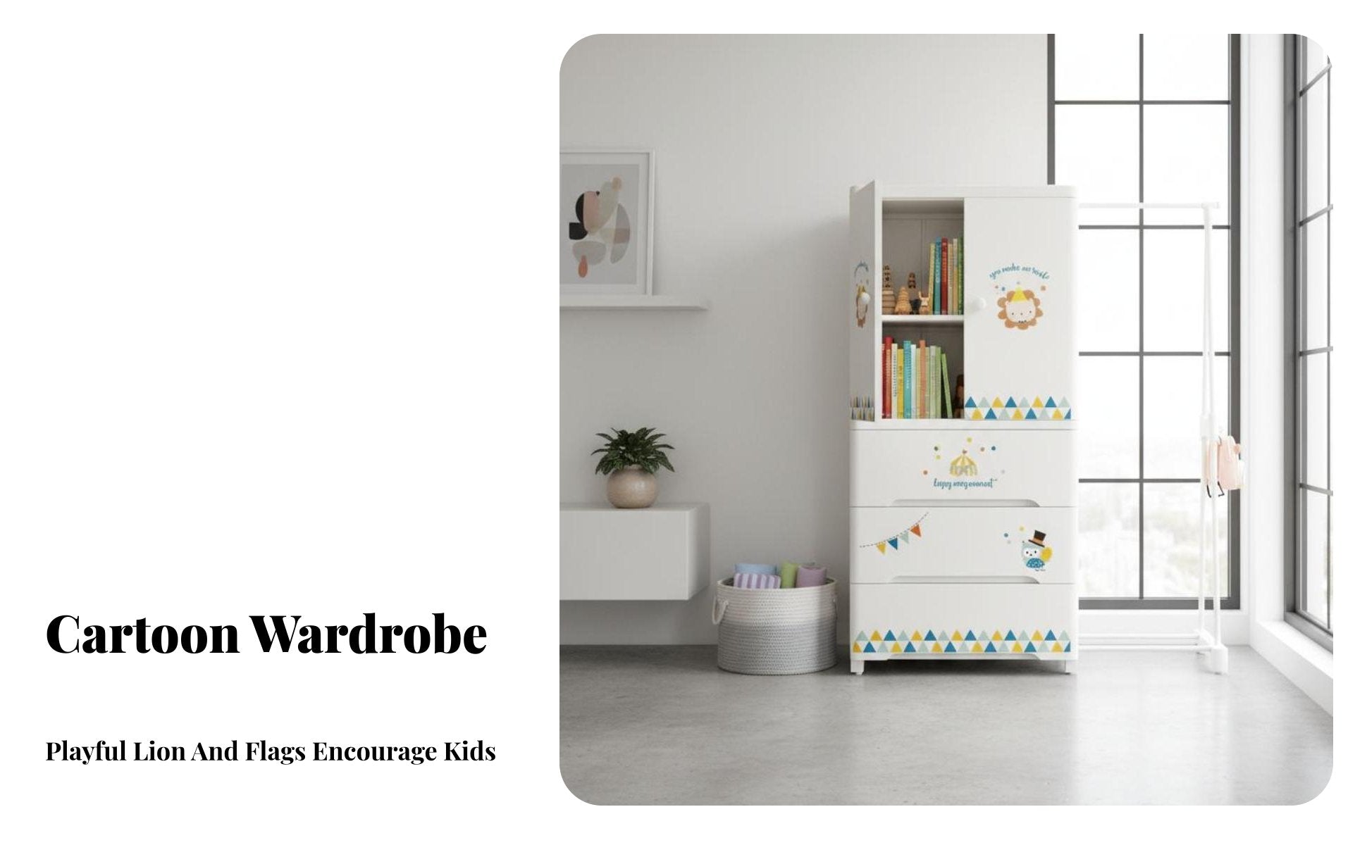 configurable Cube Organizer Large Capacity Storage Cabinet Easy Assembly for Toddlers