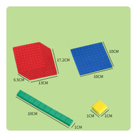 Attachable Math Blocks EVA Foam School Supply Grid Pattern for Teachers