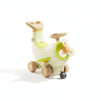 Banana Airplane Rideable Foldable Footrests Kids Vehicle Push Handle