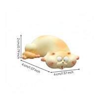 Feline Monitor Ornament Cute Feline Monitor Decor Playful for Office, Home