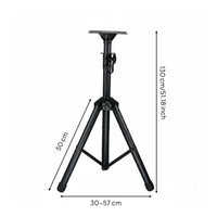 Tripod Speaker Stand Locking Knob Audio Support Flat Top Tray
