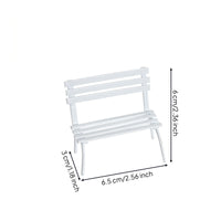 Slatted Metal Bench Decorative Iron-Design Bench Tabletop