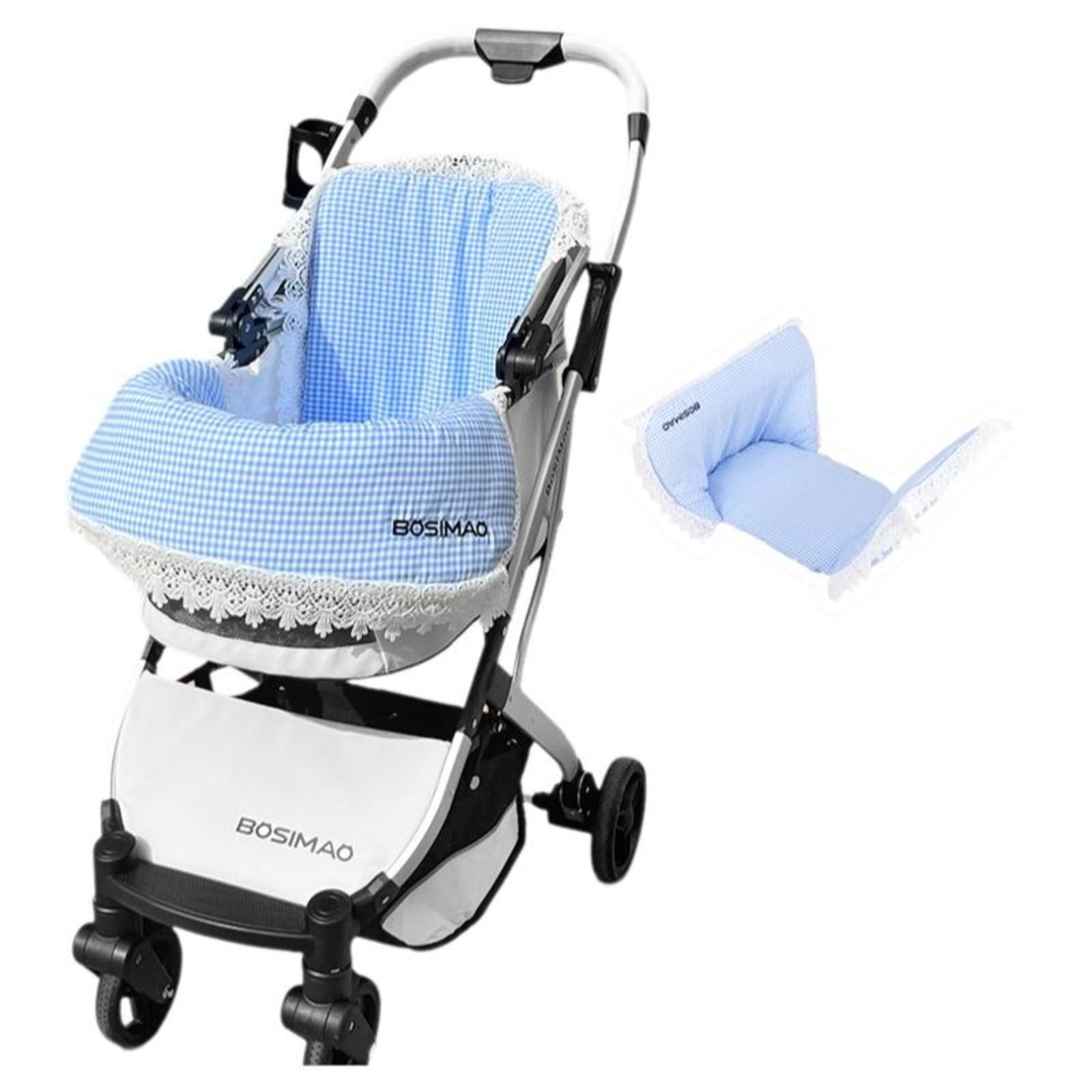 Ultra-Soft Pet Stroller Pad, Removable, Foldable, Lace