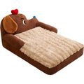 Calming Soft Dog Sofa Bed, Cat Bed, Non-Slip, All-Season