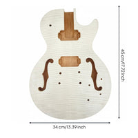 Hardwood Maple Guitar Body Lightweight Design Unfinished Electric Guitar Body for Luthiers