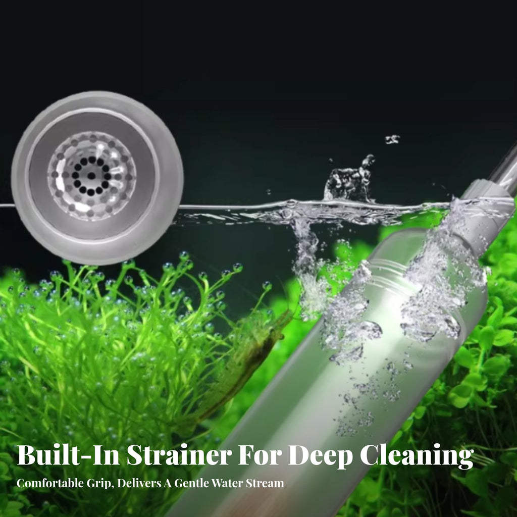 Multi-Functional Cleaning Aquatic Pet Aquarium Gravel Vacuum Easy to Use Manual Aquarium Siphon Lightweight for Pet Owners, Hobbyists, Home