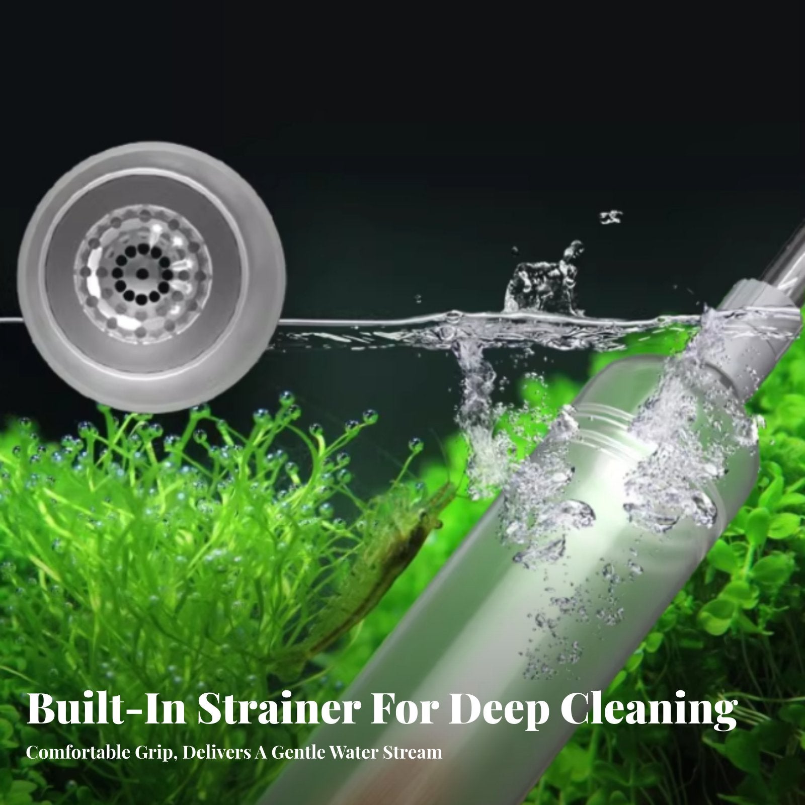 Multi-Functional Cleaning Aquatic Pet Aquarium Gravel Vacuum Easy to Use Manual Aquarium Siphon Lightweight for Pet Owners, Hobbyists, Home