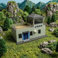HO Scale Building Detailed Diorama Miniature Realistic for Hobbyists, Collectors