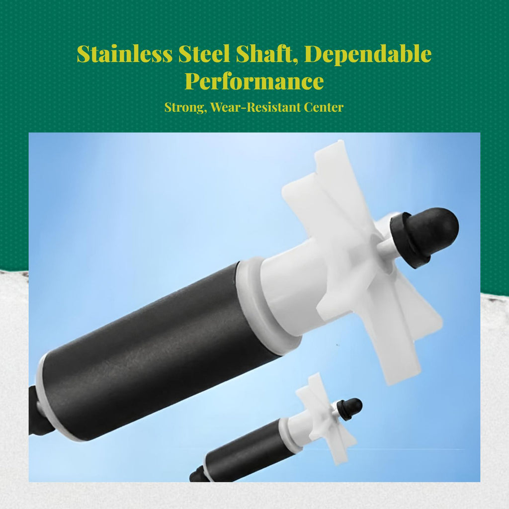 Ceramic shaft for quiet water flow