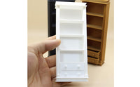 Mini Narrow Bookshelf Pretend Play Mini Multi-Tier Shelf Cabinet Decorative