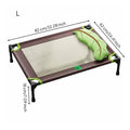 Raised Pet Cot Water-resistantProof Elevated Dog Bed Sturdy Frame for Indoor