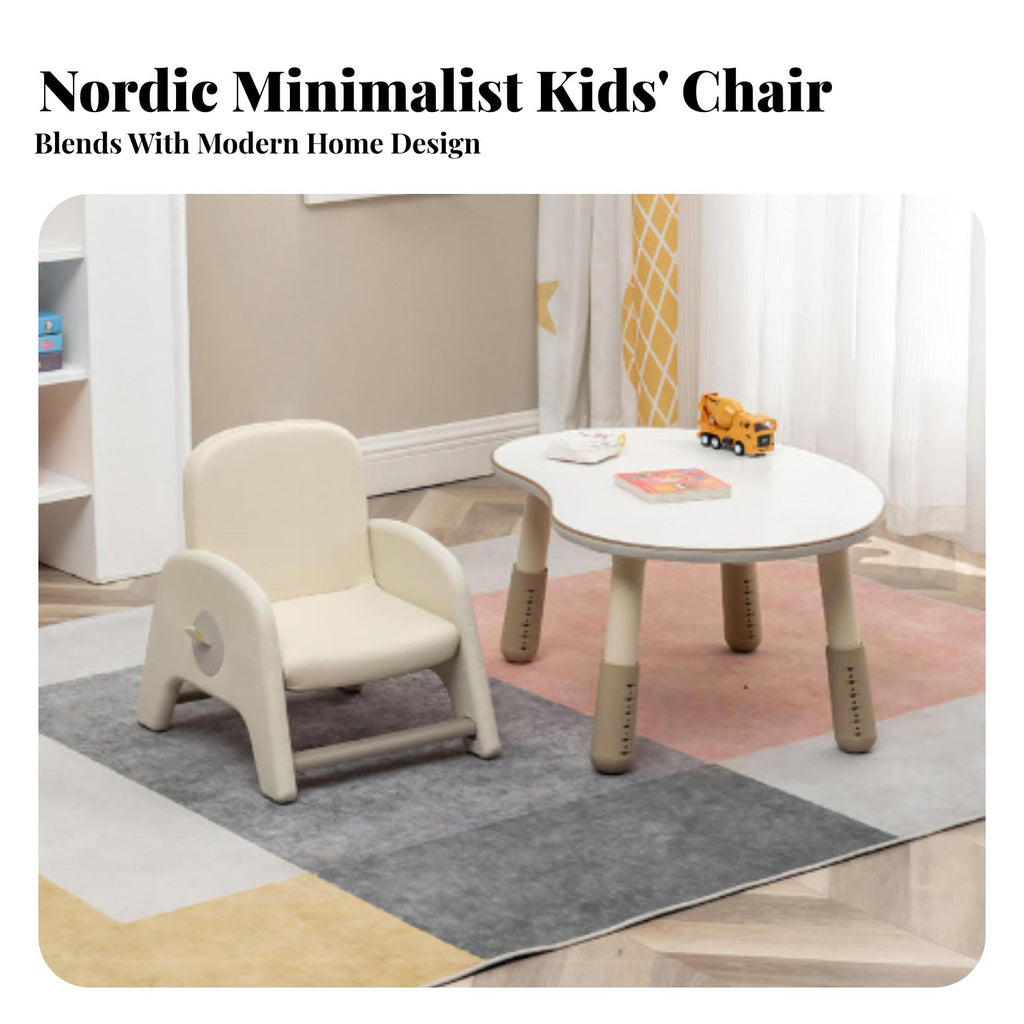 Height-Adjustable Toddler Chair Rounded Corners children's Furniture for Infants