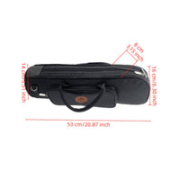 Black Instrument Bag Waterproof Padded Instrument Bag Front Pocket