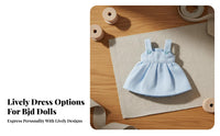 BJD Doll Outfit Aesthetic BJD Doll Apparel Cute Design Miniature Pleated Dress