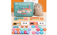 Ten-Frame Counting Toy Sturdy Counting and Math Set Place Value for Children