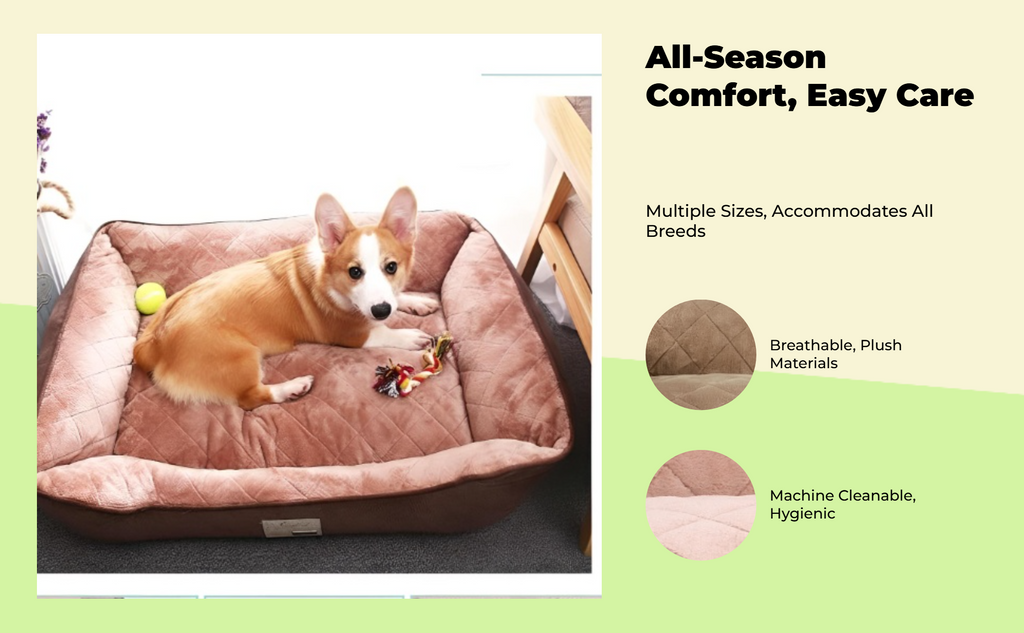 Orthopedic dog bed with comfort