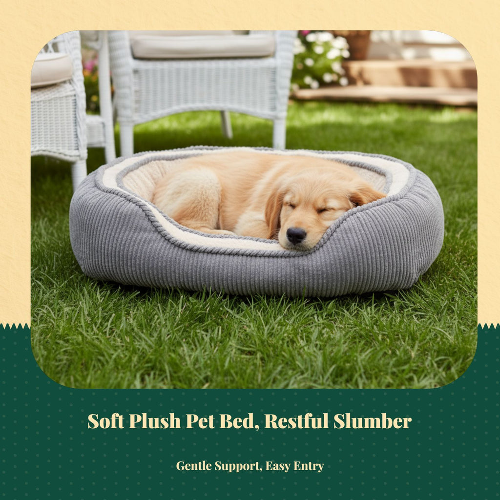 Breathable Non-Slip Pet Sofa, Plush Calming Dog Bed