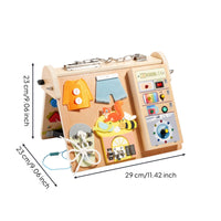 Circuit Busy Board Fourfour-Function Wooden Busy Board Educational for Children