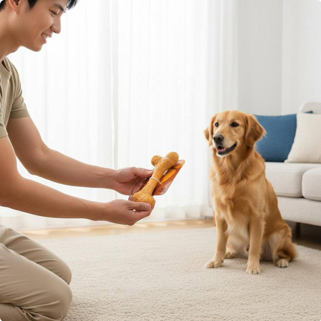 Beef Flavored Gnaw Bone Bite Resistant Dog Gnaw Bone Pet Supply Enrichment Toy for Training