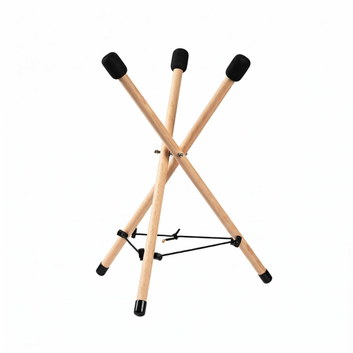 Folding Wooden Handpan Stand Stable Support Music Equipment Anti-Slip Feet