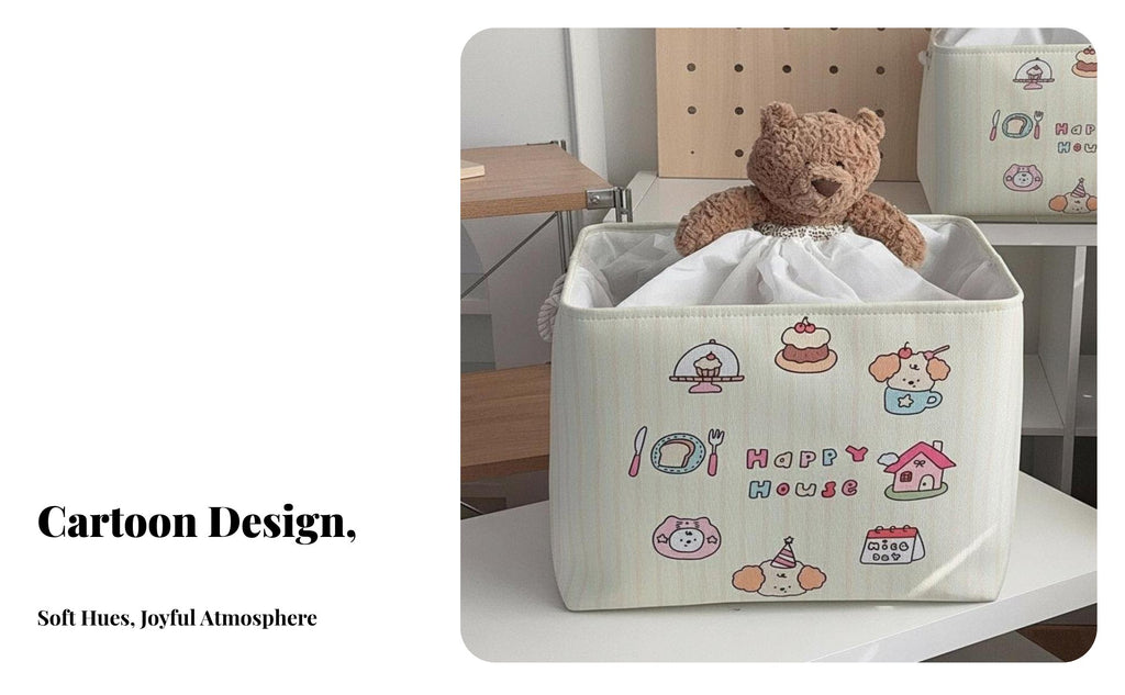 Creature Pattern textile Hamper Foldable Creaturetheir belongingsed textile Basket for kid's Room