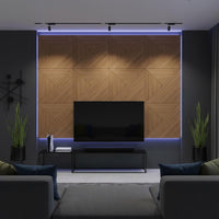 Wood Grain Acoustic Panel Texture Decorative Wall Panel fire Retardant Self Acoustic Foam for Office