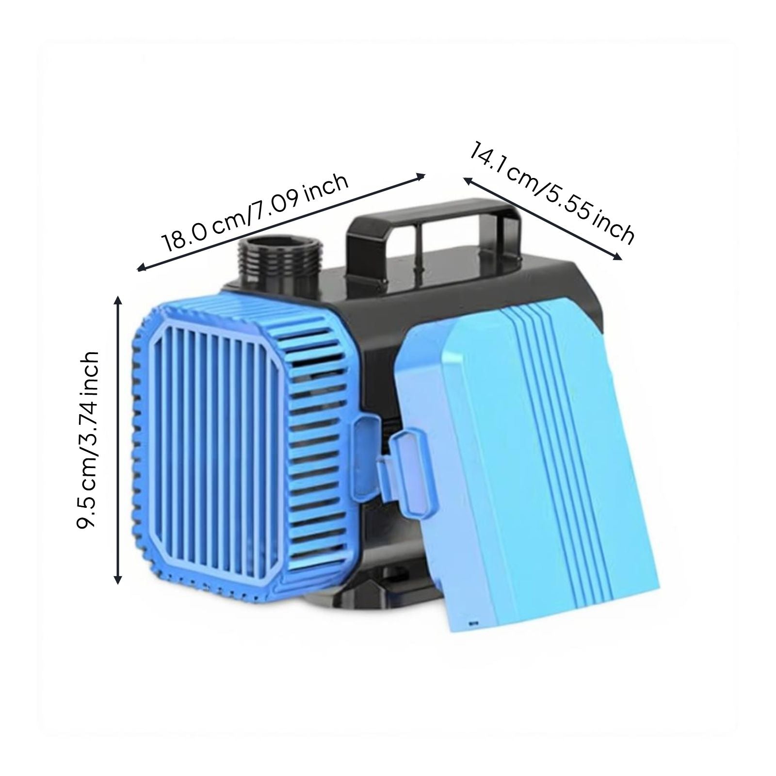 Quiet Underwater Pump for Aquariums, Ponds, Hydroponics