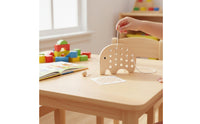 Creature Lacing Game Montessori Wooden Threading Toy Fine Movement Skills