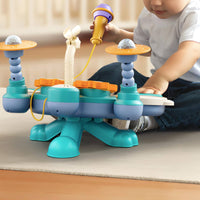 Electronic Drum Piano Toy Multifunction Children's Drum Keyboard Toy Educational for Kids, Beginners