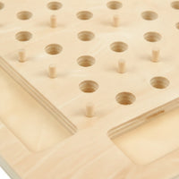 Triangular Peg Board Classic Triangle Peg Game Decorative