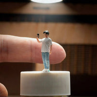 1:64 Scale Figure Realistic Detail 1:64 Scale Figurine Detailed Scene Diorama Person Figurine for Collectors, Hobbyists