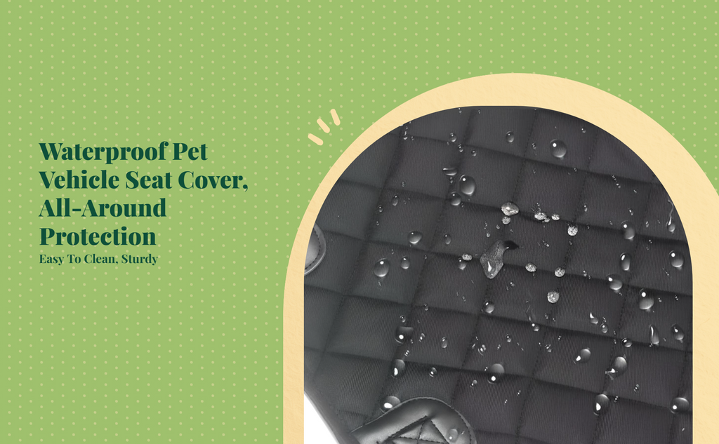 Dog Car Seat Cover, Waterproof, Non-Slip, Easy Clean, Luxury