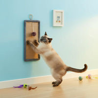 Cat Claw Scratch Pad Punch Installation Cat Scratching Mat Multi-Use Scratch Pad for Indoor Cats