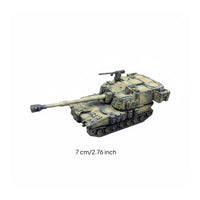 M109A6 Model Miniature 1/144 Scale Battlefield Support Vehicle Model Detailed Reproduction Collectible for Shelf