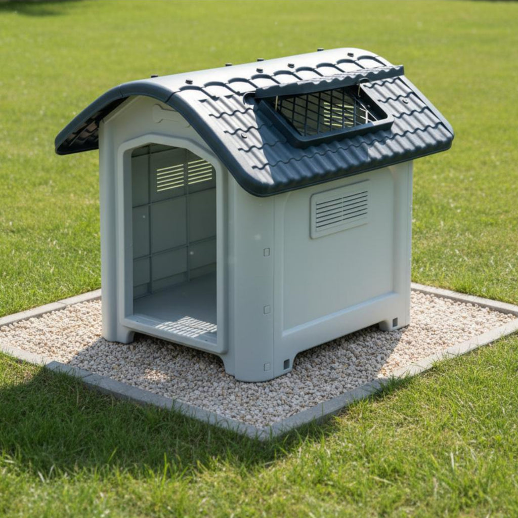 Plastic Dog House Pet Furniture Cozy for Rainy Weather
