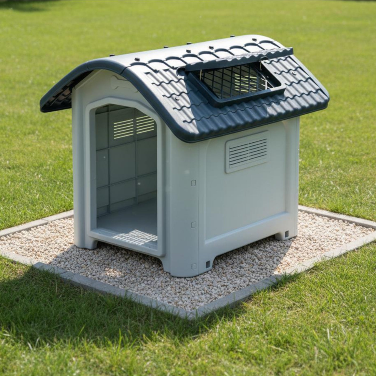 Plastic Dog House Pet Furniture Cozy for Rainy Weather