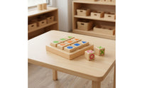 XO Board Game Fine Movement Skills Double-Sided Learning Board Natural Wood