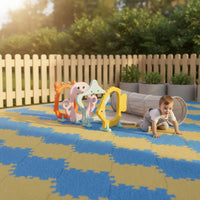 Arch Gate Rounded Edges Children's Crawl Arch Indoor Outdoor Use Toy Obstacle Hoop for Preschoolers, Young Children, Kindergarten, Playground