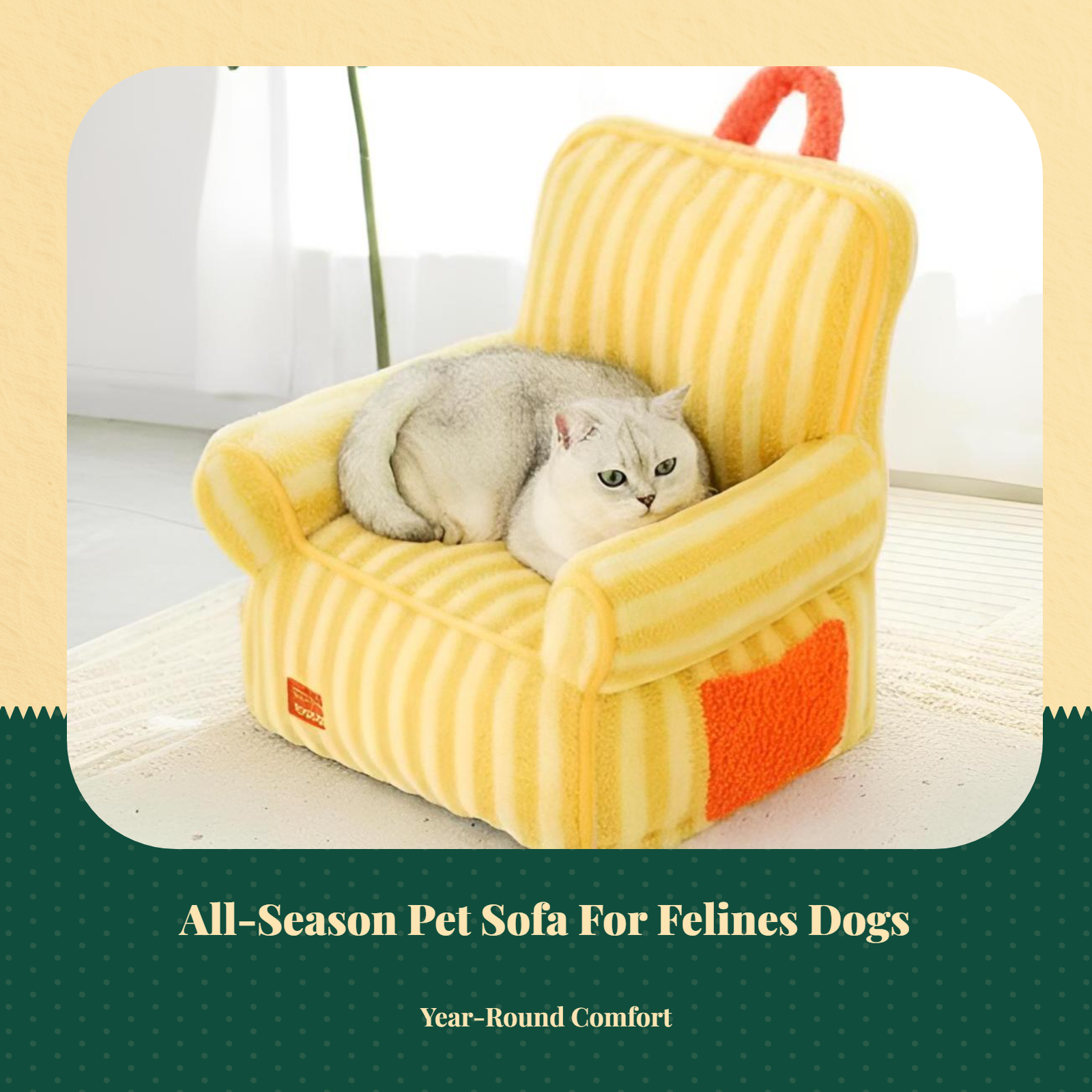 Pet Sofa Bed for Cats, Small Dogs