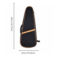 Padded Ukulele Backpack Waterproof Musical Instrument Accessory Wear-Resistant for Artists, Storage