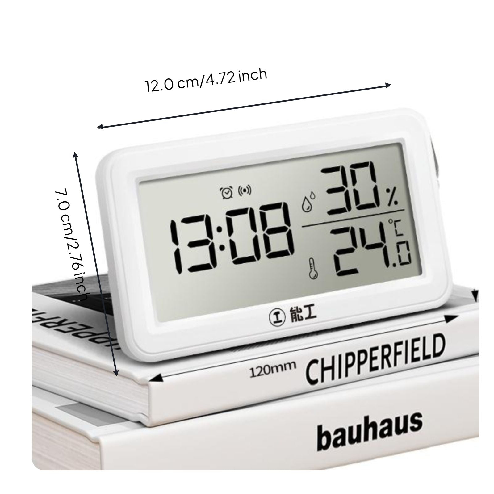Digital Hygrometer, Indoor Thermometer, High-Accuracy Temperature and Humidity Gauge, Wall-Mounted, Infant Nursery