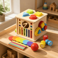 Educational Sorting Box 8 in 1 Color Sorting Toy Box Sensory Play for Home, Kids