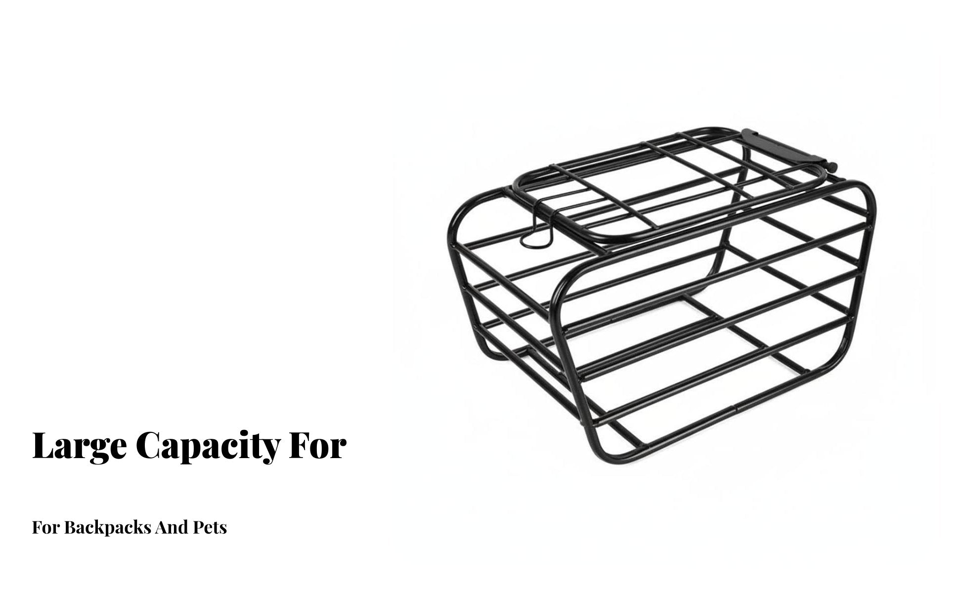 Multi-Functional Cycle Pet Carrier Basket Large Capacity Dog Bike Carrier Easy Installation for Travel