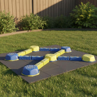 Children's Obstacle Balance Path Portable Kids Stepping Stones Stackable Sensory Stepping Stones for Shared Play