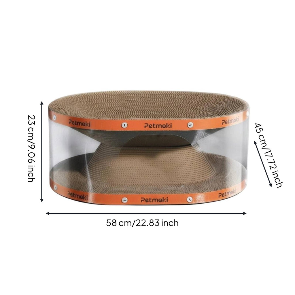 Cat Tunnel Scratcher Multi-Functional Cat Scratching Bed Self-Entertaining Pet Accessory for Cats, Indoor