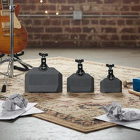 3 Pieces Drum Cowbells with Simple Setup to Install Cowbell Set Smooth Surface Percussion Bells for Drummers, Band Practice