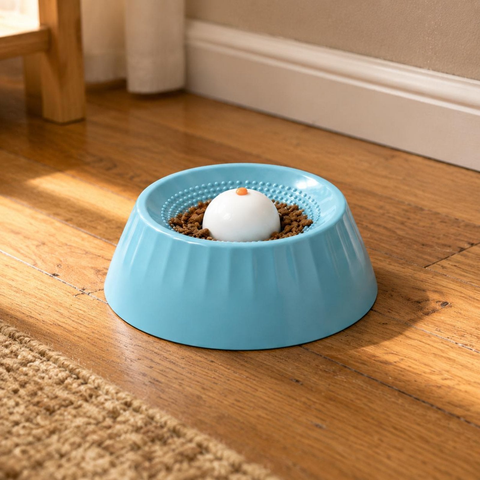 Anti Spill Pet Bowl Splash-Proof Slow Drink Pet Bowl Non-Slip for Home, Cats