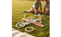 Wooden Hoop Toss Set Educational Kids Hoop Toss Toy Sturdy for Children