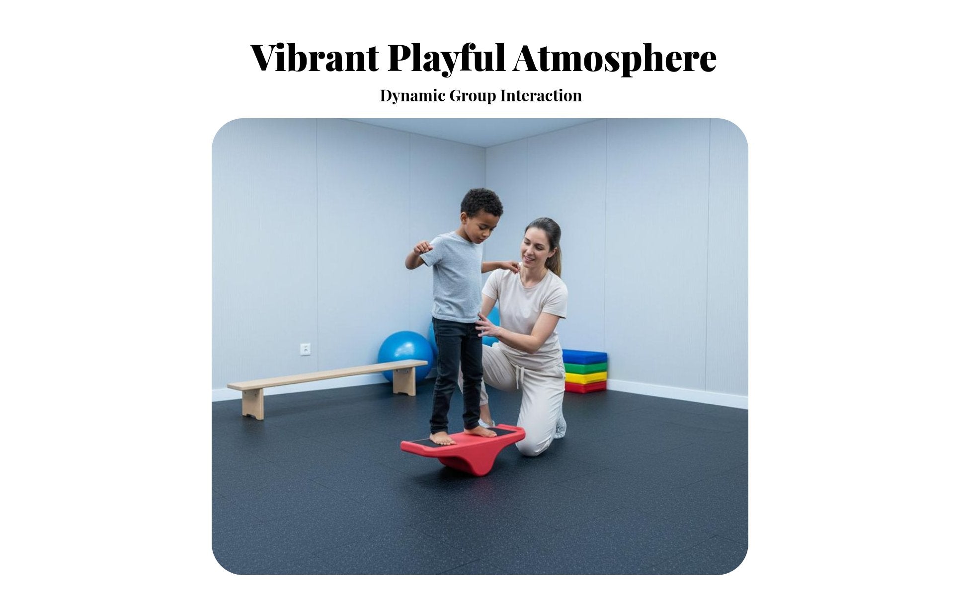 Non-Slip Design Foliage Rocker Multi-Functional Sensory Balance Board Sturdy Rocking Rotating Toy Lightweight for Toddlers, Preschoolers, Babies 12m+, Kindergarten, Indoor, Playroom, School
