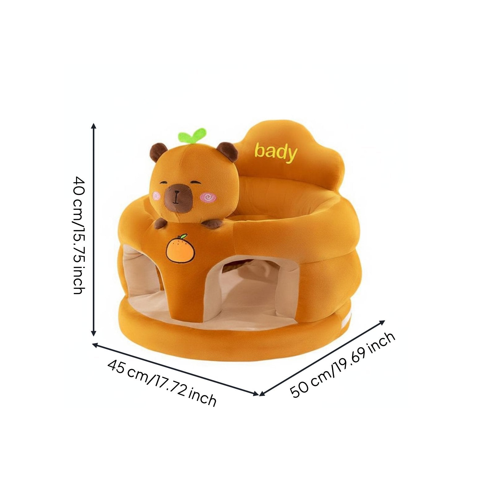 Soft Fabric Baby Sofa PP Cotton Filling Cartoon Baby Chair for Toddlers